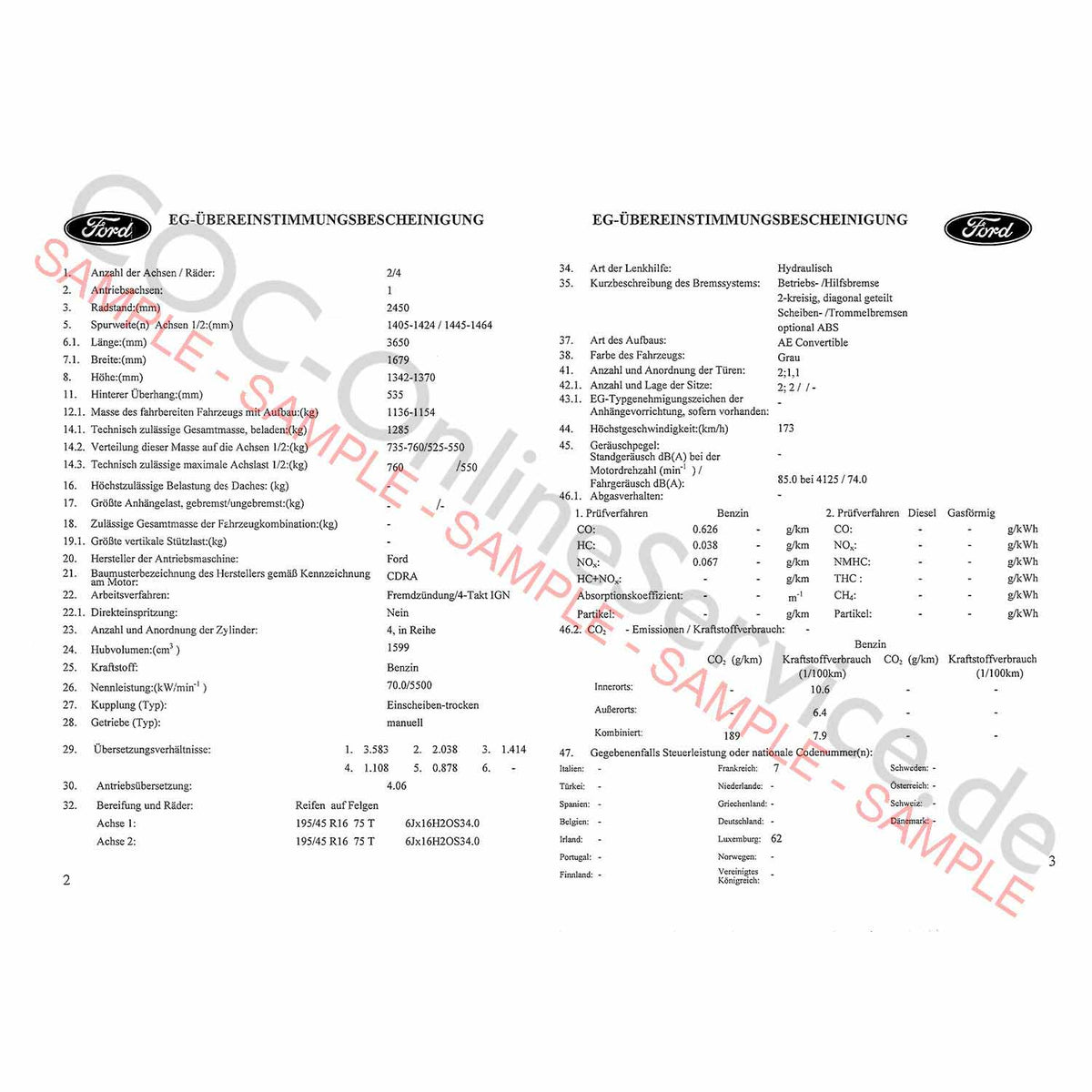 Ford Sccaf Form.pdf Apply for COC documents for Ford here for €149.00 – COC-OnlineService.de