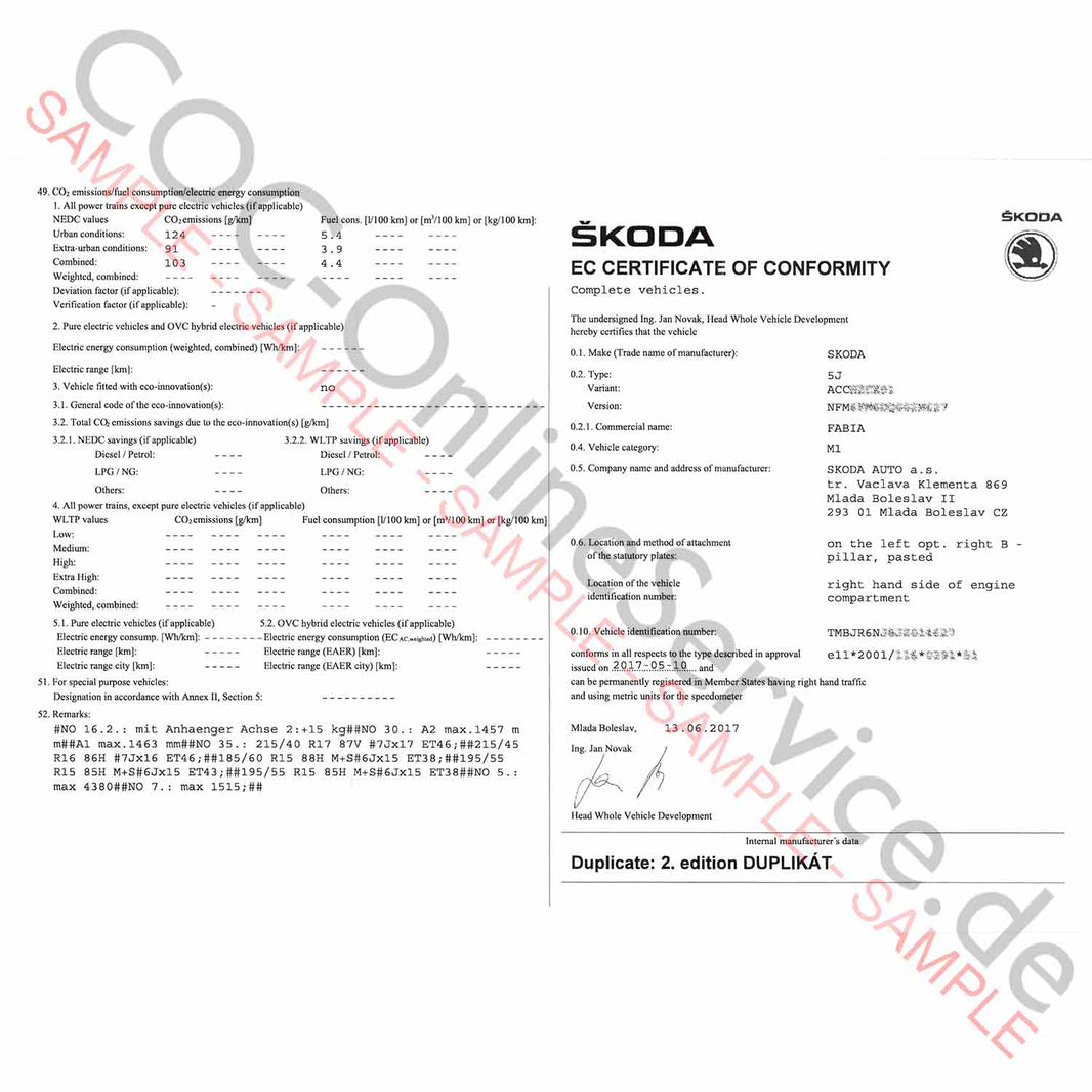 Order COC documents, declarations of conformity and data sheets here ...